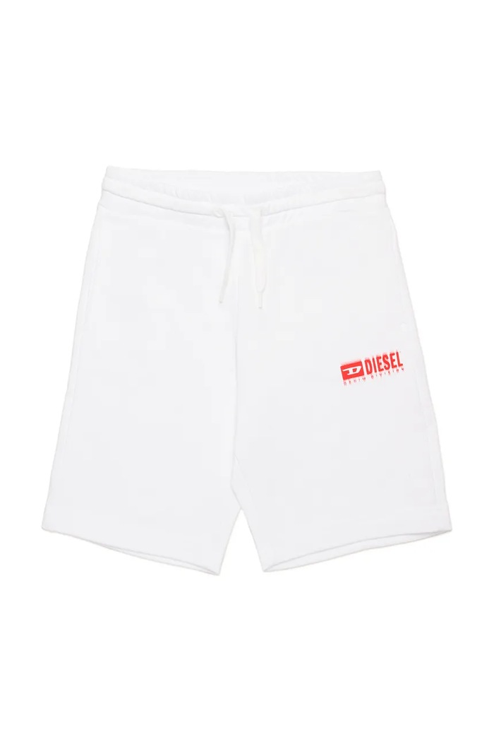 Παιδικό βαμβακερό σορτς Diesel PBASESHORT SHORTS βαμβάκι λευκό J02236