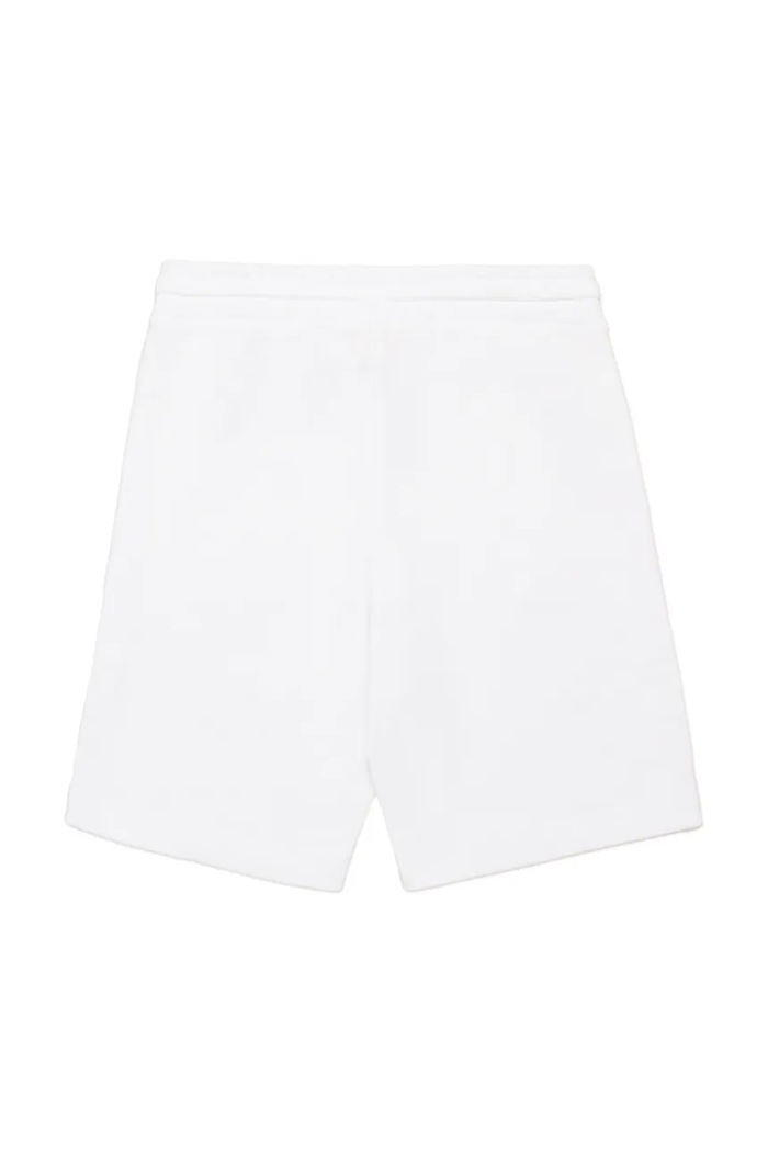Παιδικό βαμβακερό σορτς Diesel PBASESHORT SHORTS J02236 λευκό SS25