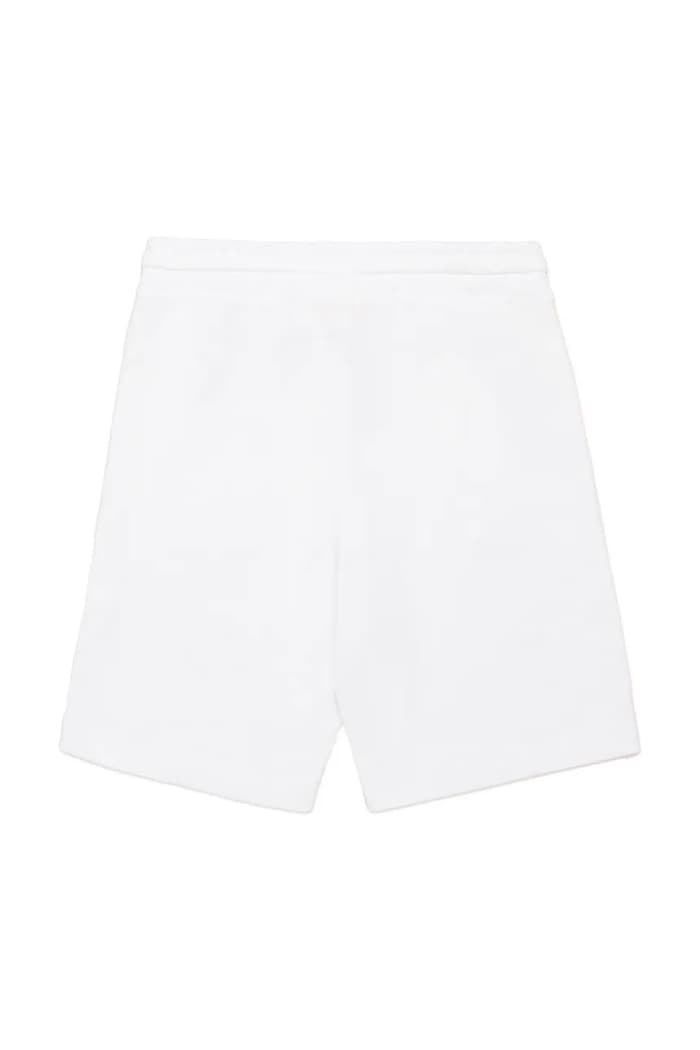 Παιδικό βαμβακερό σορτς Diesel PBASESHORT SHORTS J02236 λευκό SS25
