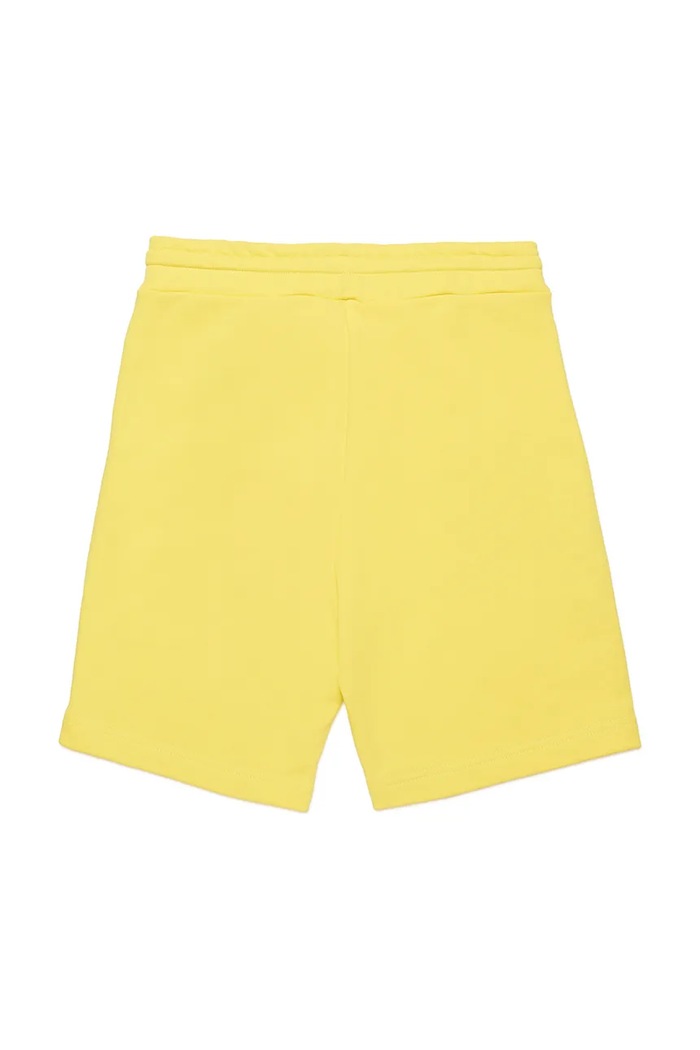 Παιδικό βαμβακερό σορτς Diesel PBASESHORT SHORTS J02236 κίτρινο SS25
