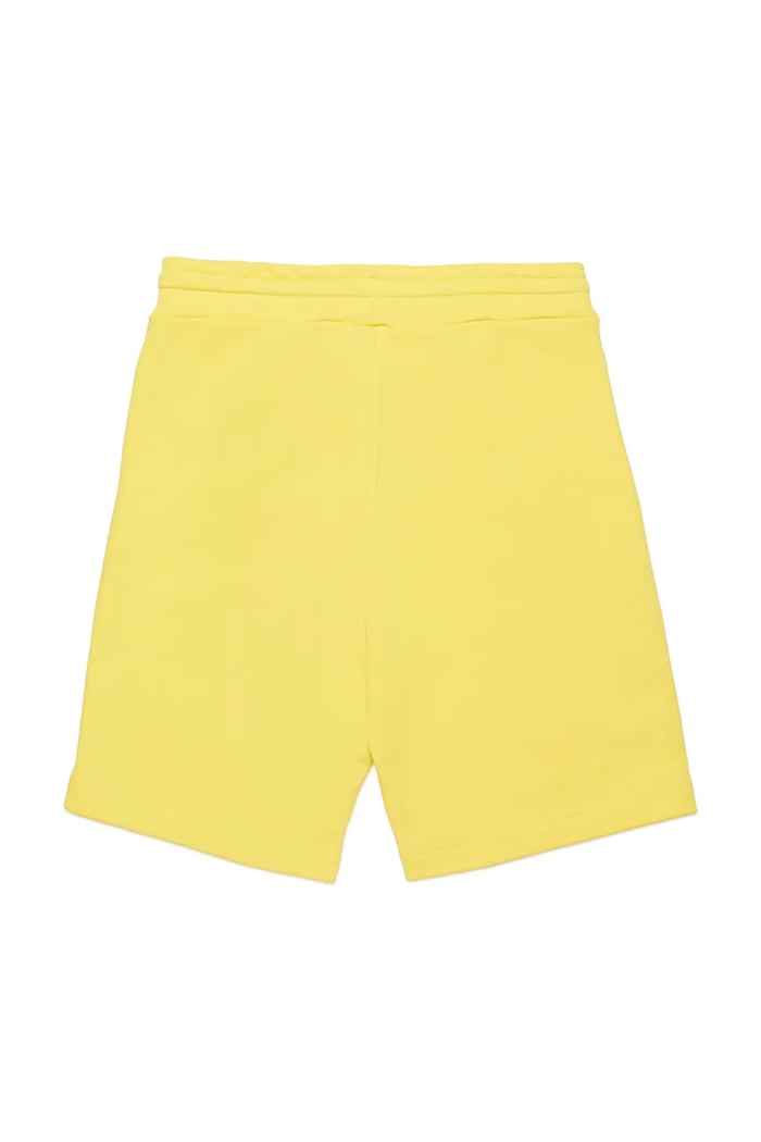 Παιδικό βαμβακερό σορτς Diesel PBASESHORT SHORTS J02236 κίτρινο SS25