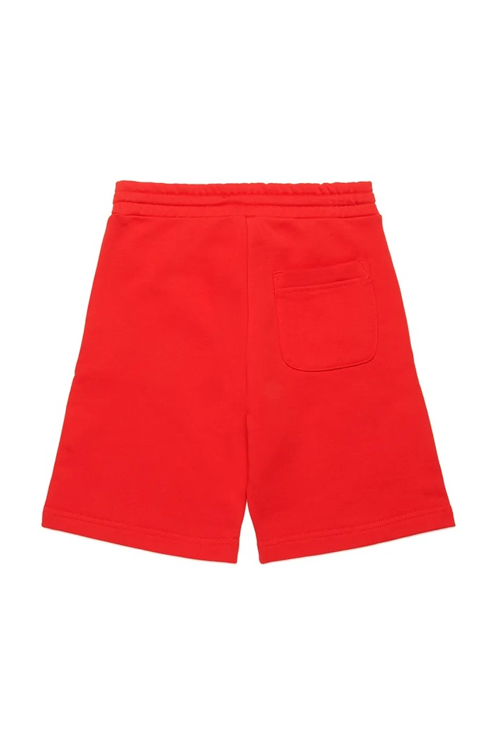 Παιδικό βαμβακερό σορτς Diesel PMACISHORT SHORTS J02239 κόκκινο SS25
