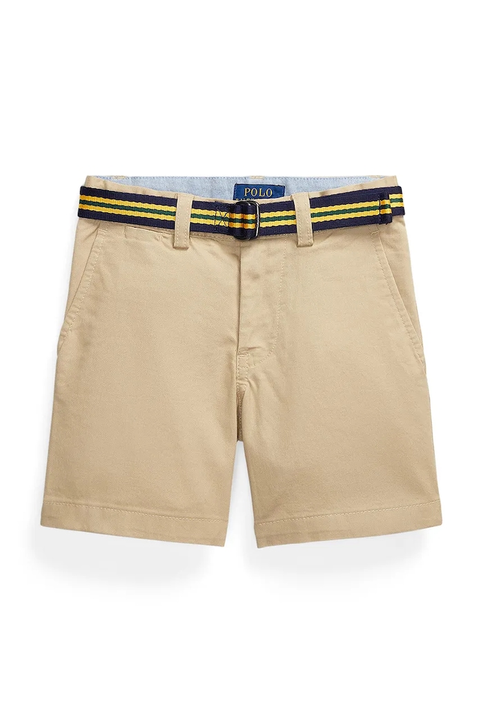 Polo Ralph Lauren gyerek pamut rövidnadrág dzsörzé bézs 322863960005