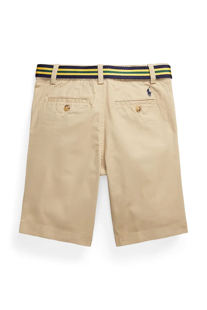 Dětské bavlněné šortky Polo Ralph Lauren 323863960005 béžová SS26