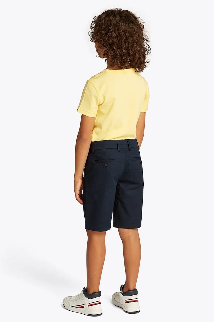 Detské krátke nohavice Tommy Hilfiger tmavomodrá KB0KB09641.98.122.PPYA