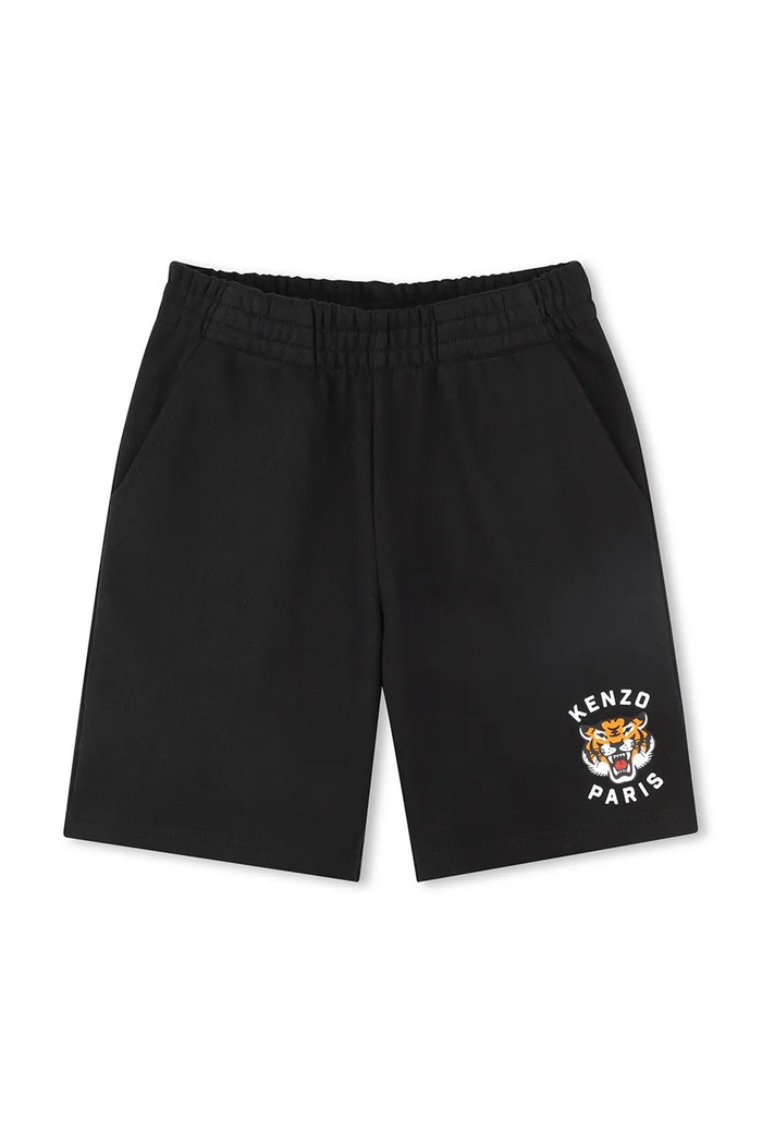 Παιδικό βαμβακερό σορτς Kenzo Kids στάμπα μπλε K61122.86.108