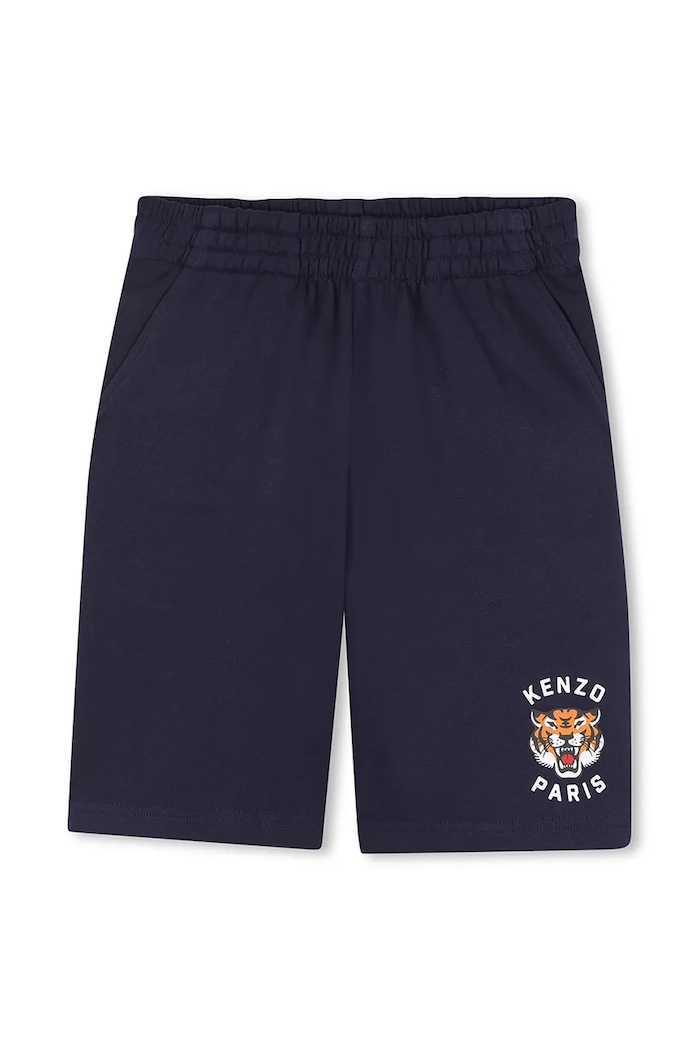 Kenzo Kids szorty bawełniane dziecięce nadruk granatowy K61122.162