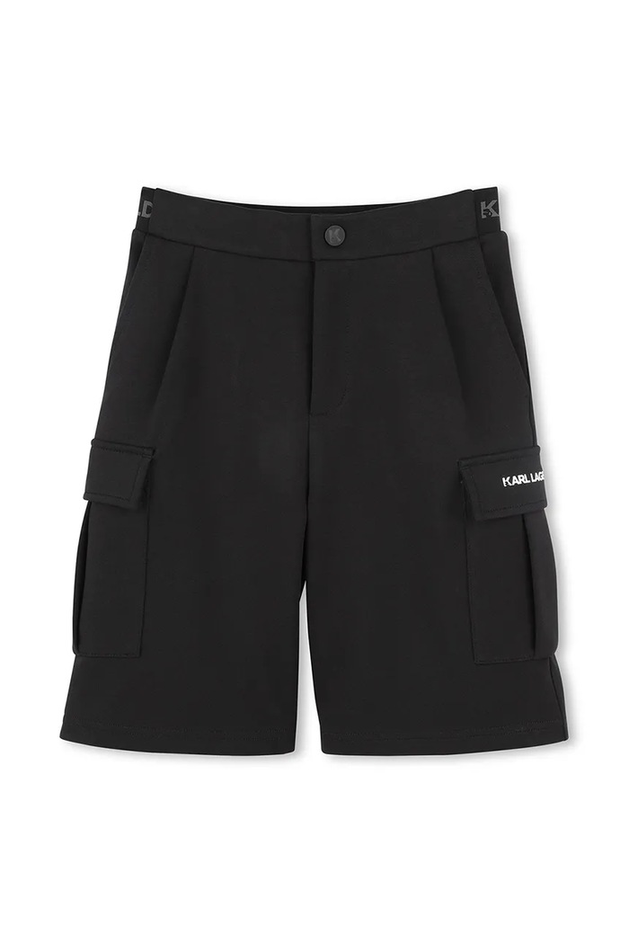 Dětské kraťasy Karl Lagerfeld Z30412.86.108 černá SS25