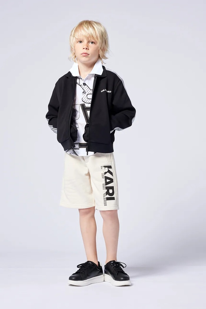 Karl Lagerfeld szorty dziecięce dzianina beżowy Z30413.162.174