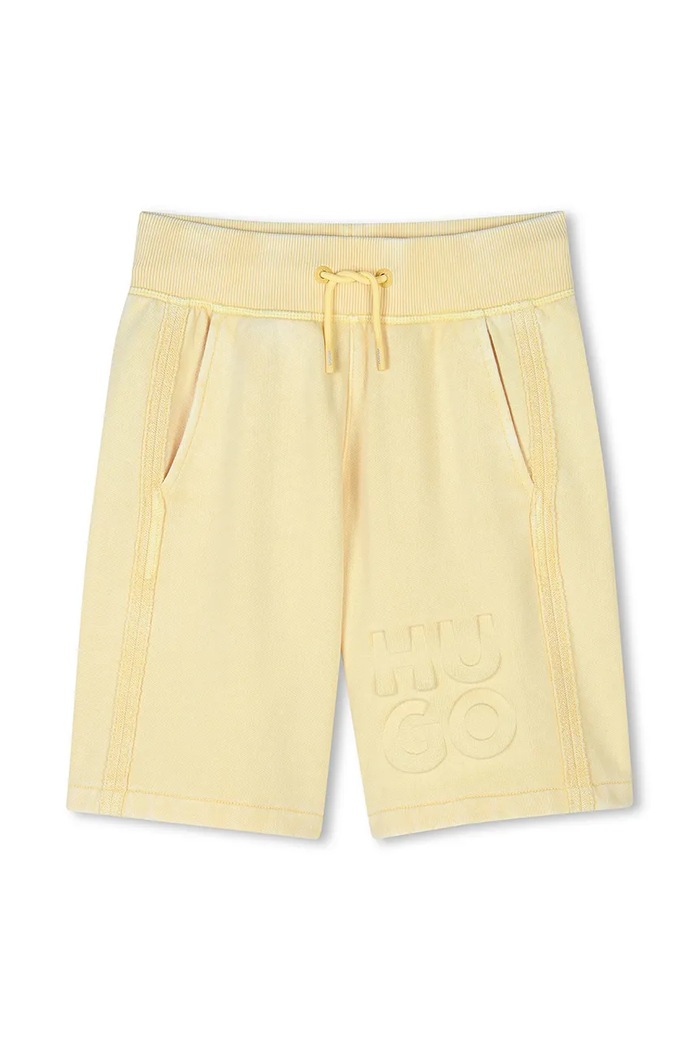 HUGO pantaloni scurti copii casual galben G00366.102.108