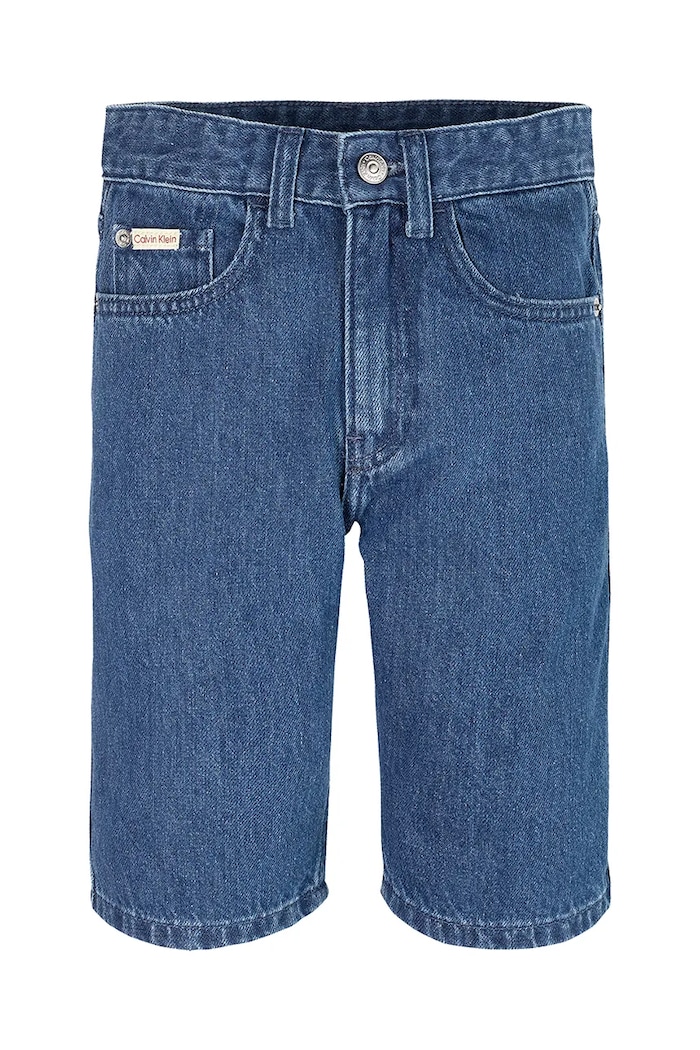 Dětské riflové kraťasy Calvin Klein Jeans IB0IB02425.PPYA modrá SS25
