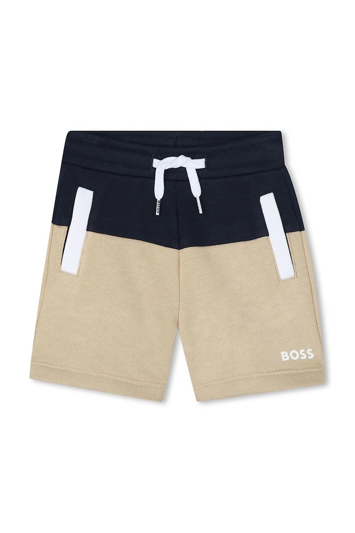 BOSS pantaloni scurti bebe casual bej J52085.67.81