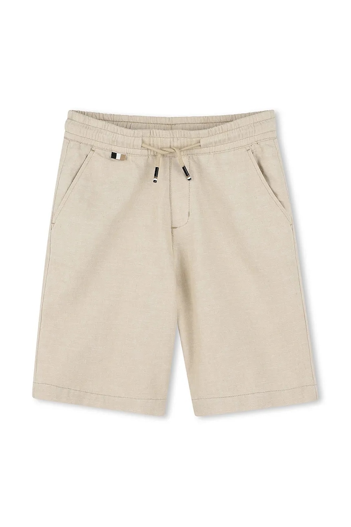 BOSS pantaloni scurti copii casual bej J51993.114.150