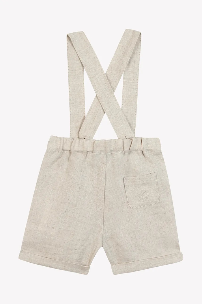 Dětské lněné šortky Tartine et Chocolat CA22051.80.94 béžová SS25