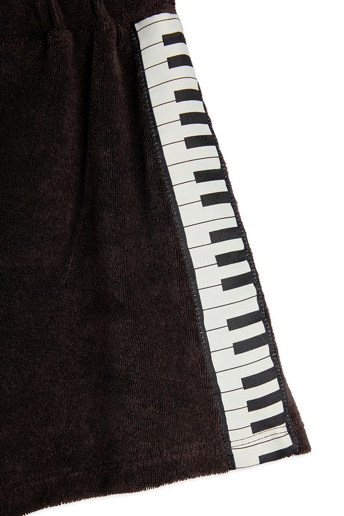 Dječje pamučne kratke hlače Mini Rodini Piano terry crna 2523014899