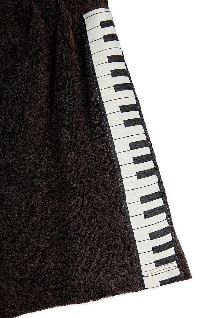 Dječje pamučne kratke hlače Mini Rodini Piano terry crna 2523014899