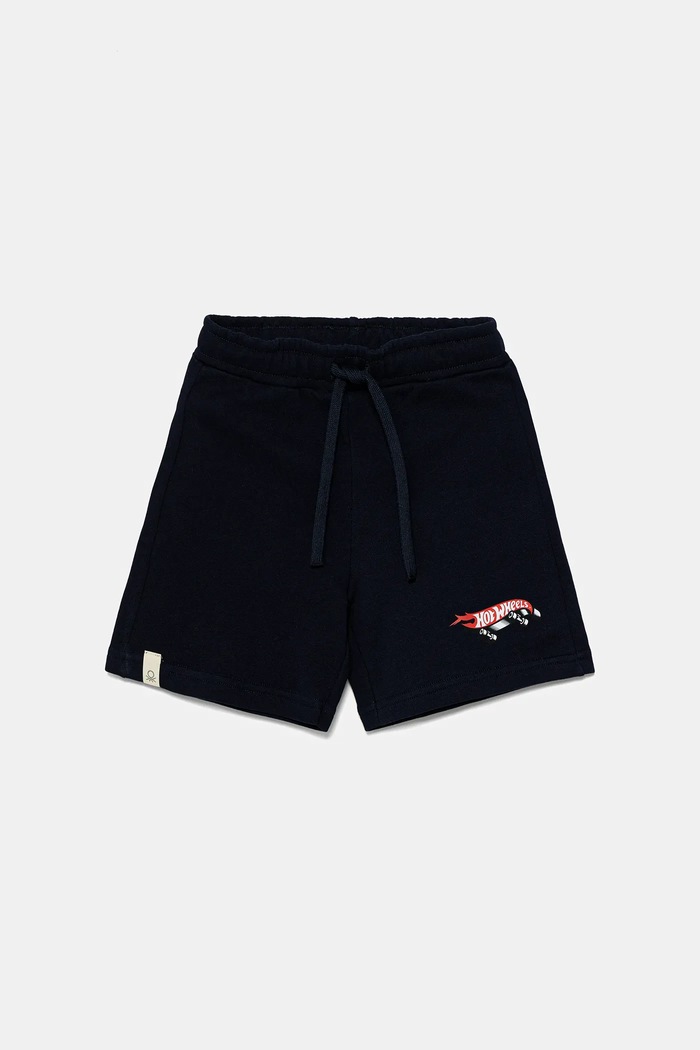 United Colors of Benetton pantaloni scurți din bumbac pentru copii sport bleumarin 3J68G901O.P.Seasonal