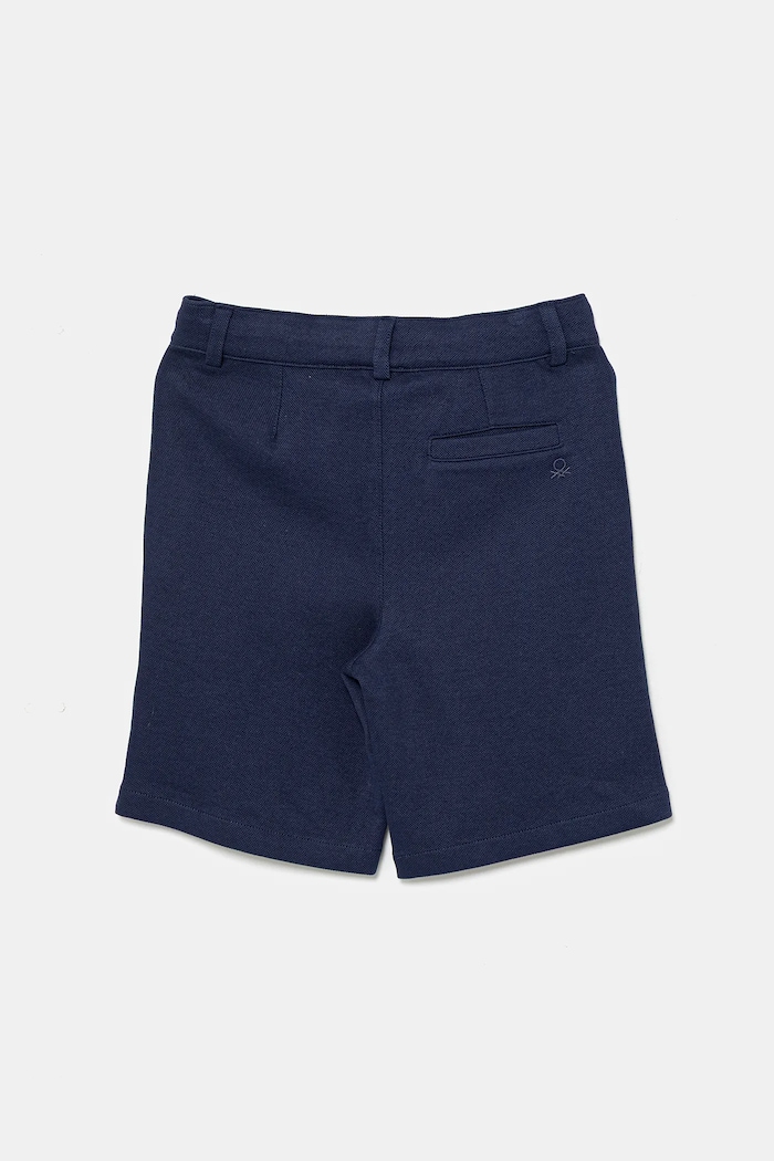 United Colors of Benetton szorty bawełniane dziecięce 3KWYC903D.G.Seasonal granatowy SS25