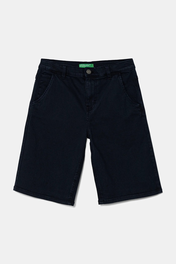 Detské krátke nohavice United Colors of Benetton s elastanom tmavomodrá 4QNJC903Q.G.Seasonal