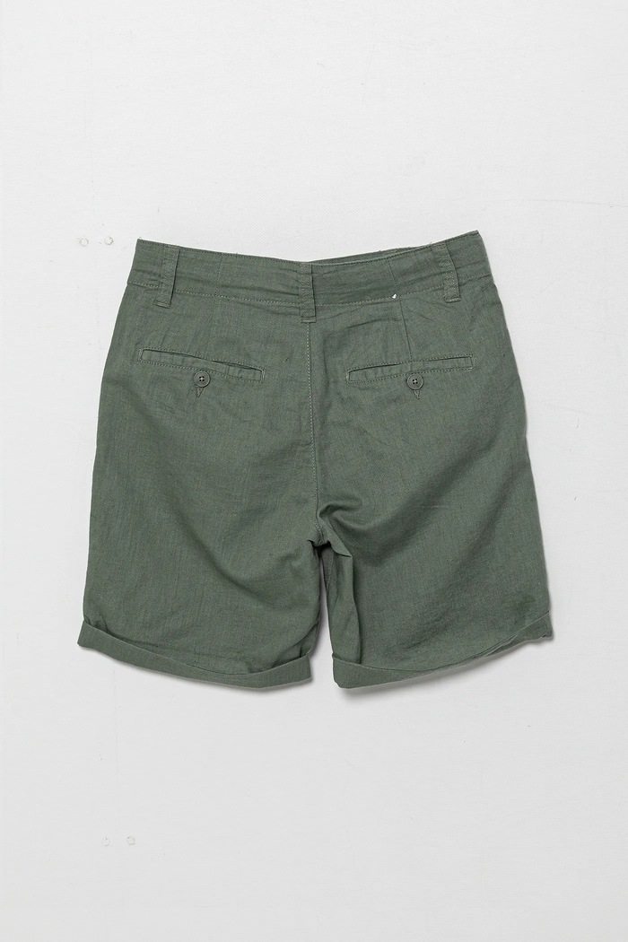 Dětské plátěné šortky United Colors of Benetton 43WBC901E.G.Seasonal zelená SS25