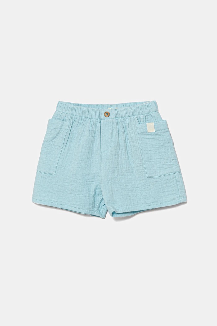 Dětské bavlněné šortky United Colors of Benetton látka modrá 4PZQA9011.W.Seasonal