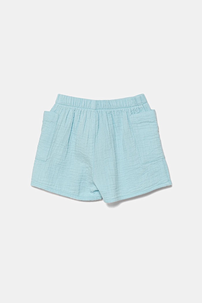 Dětské bavlněné šortky United Colors of Benetton 4PZQA9011.W.Seasonal modrá SS25