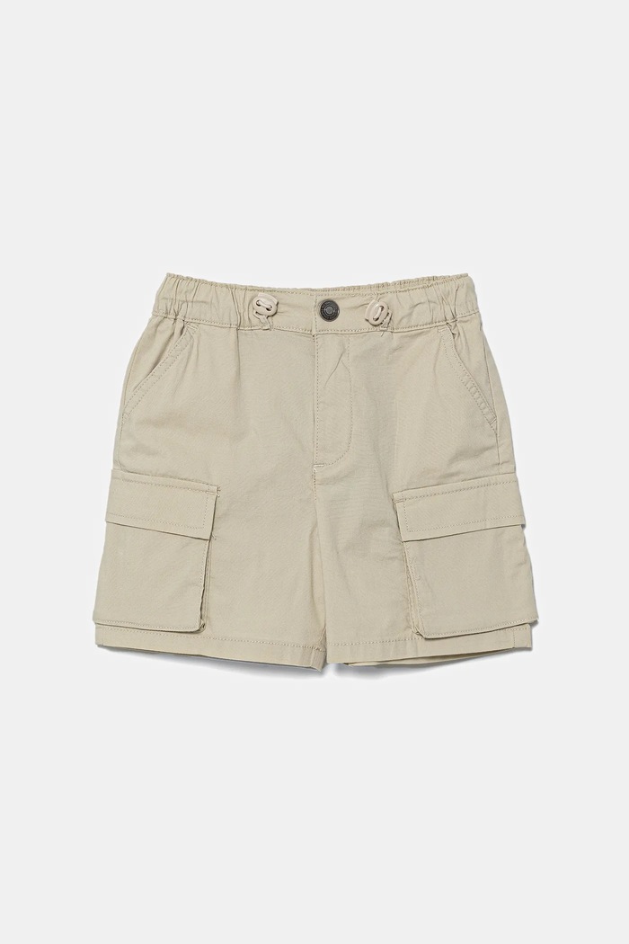 Παιδικό σορτς United Colors of Benetton με ελαστάν μπεζ 4L2VG902V.P.Seasonal