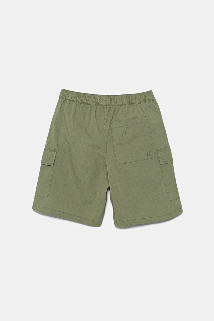 Dětské kraťasy United Colors of Benetton 4L2VC9046.G.Seasonal zelená SS25