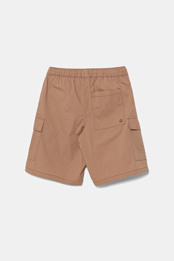 Dětské kraťasy United Colors of Benetton 4L2VC9046.G.Seasonal hnědá SS25