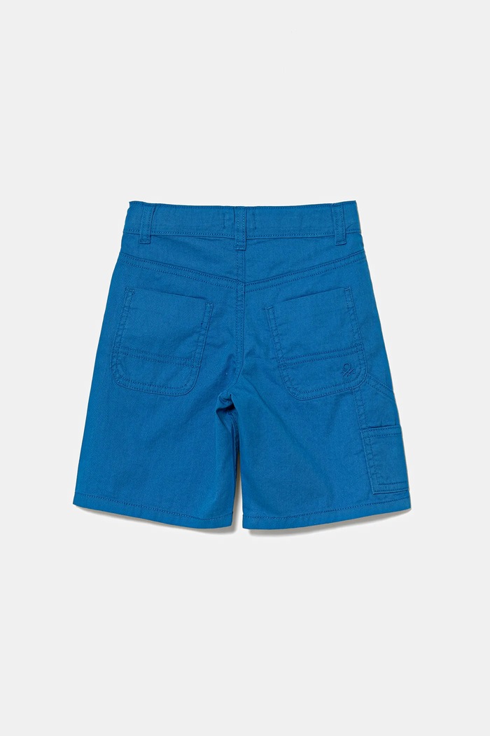Dětské bavlněné šortky United Colors of Benetton 47RGG901Y.P.Seasonal modrá SS25