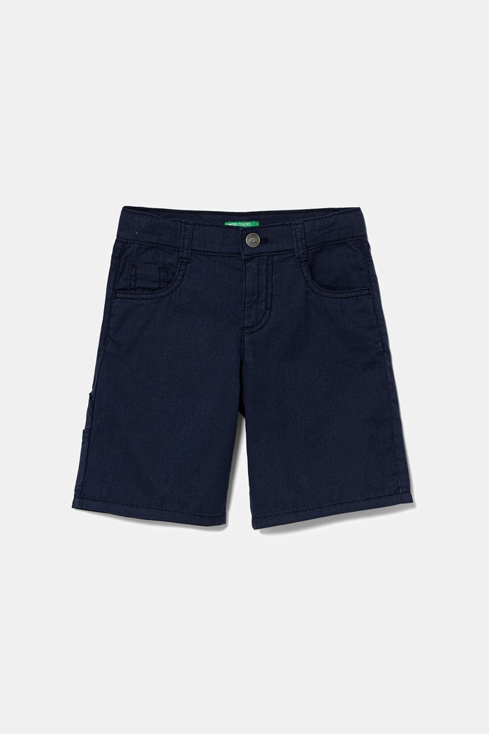 Dětské bavlněné šortky United Colors of Benetton látka námořnická modř 47RGG901Y.P.Seasonal