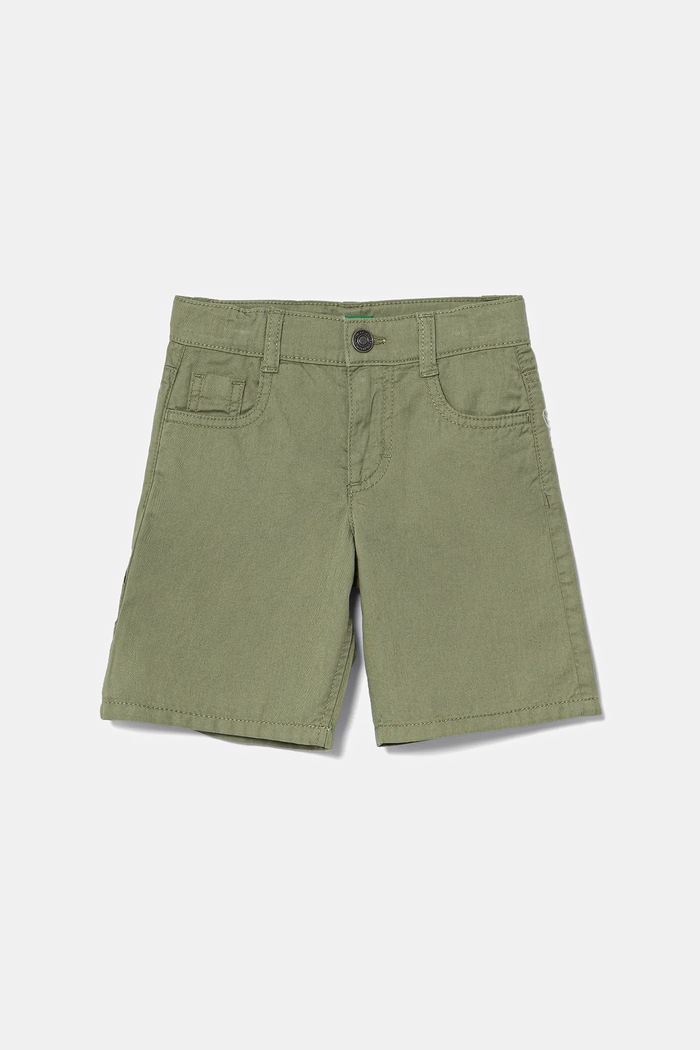 Dětské bavlněné šortky United Colors of Benetton látka zelená 47RGG901Y.P.Seasonal