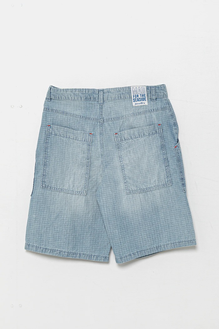 United Colors of Benetton gyerek farmer rövidnadrág 43Z9C9042.G.Seasonal kék SS25