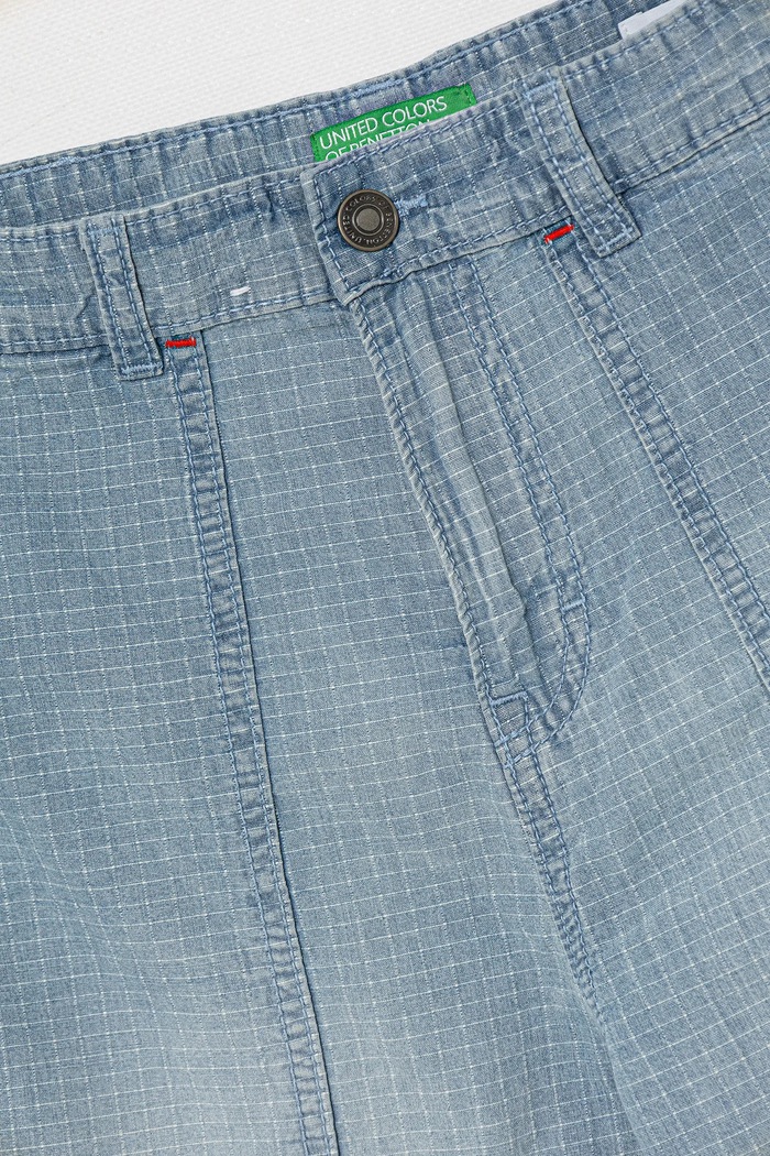 Fiú United Colors of Benetton gyerek farmer rövidnadrág 43Z9C9042.G.Seasonal kék