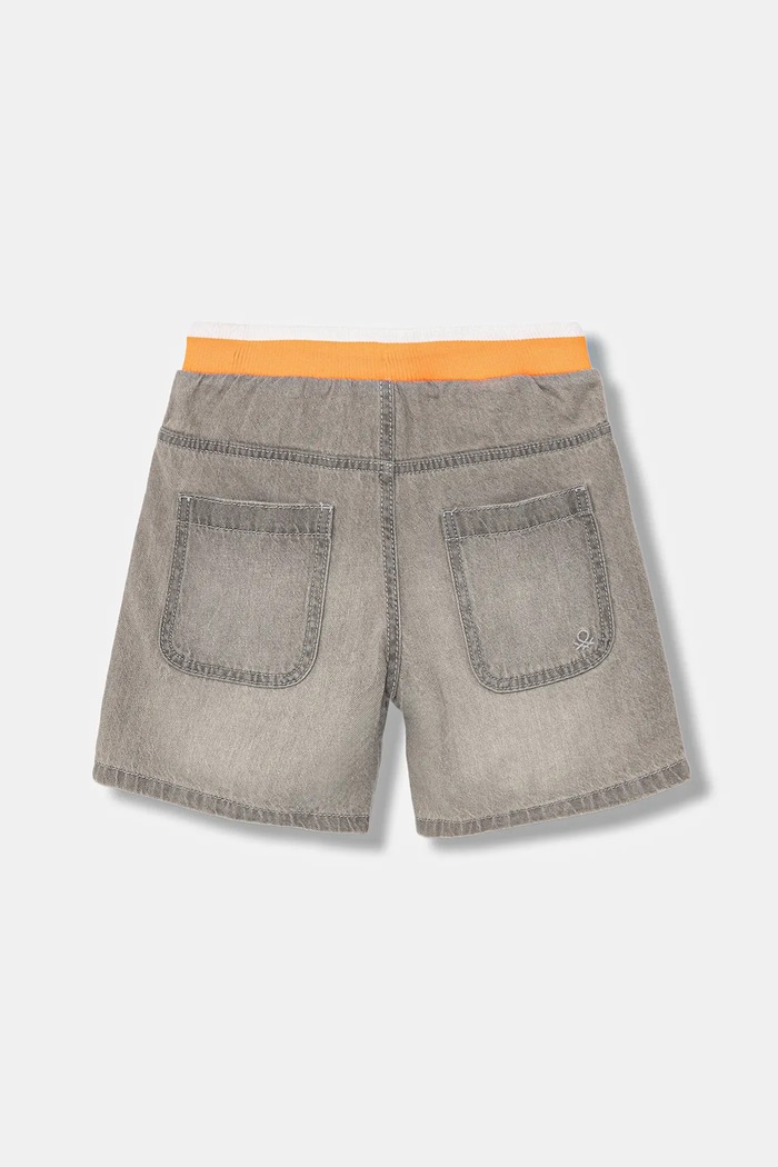 United Colors of Benetton pantaloni scurți din denim pentru copii 4AD7G902Y.P.Seasonal gri SS25