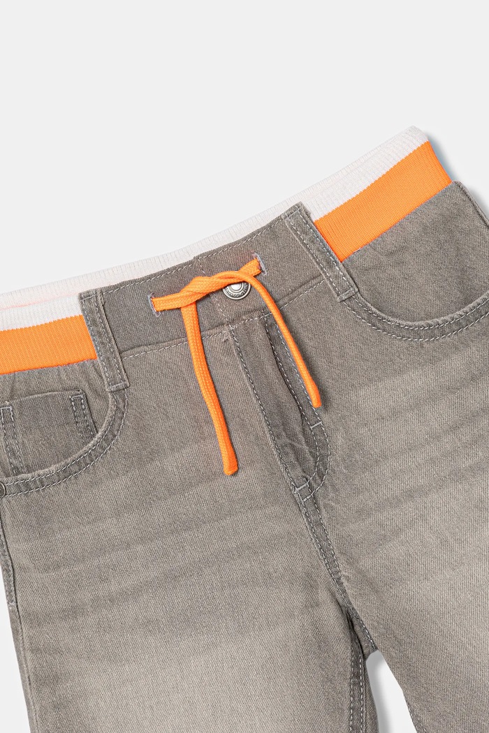 Băieți United Colors of Benetton pantaloni scurți din denim pentru copii 4AD7G902Y.P.Seasonal gri