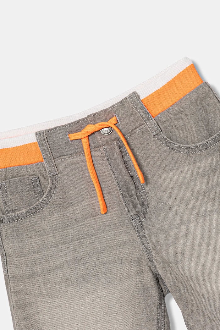 Băieți United Colors of Benetton pantaloni scurți din denim pentru copii 4AD7G902Y.P.Seasonal gri