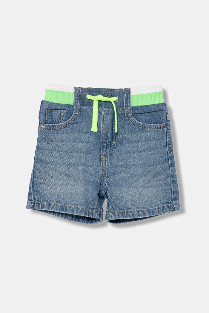 United Colors of Benetton pantaloni scurți din denim pentru copii casual albastru 4AD7G902Y.P.Seasonal