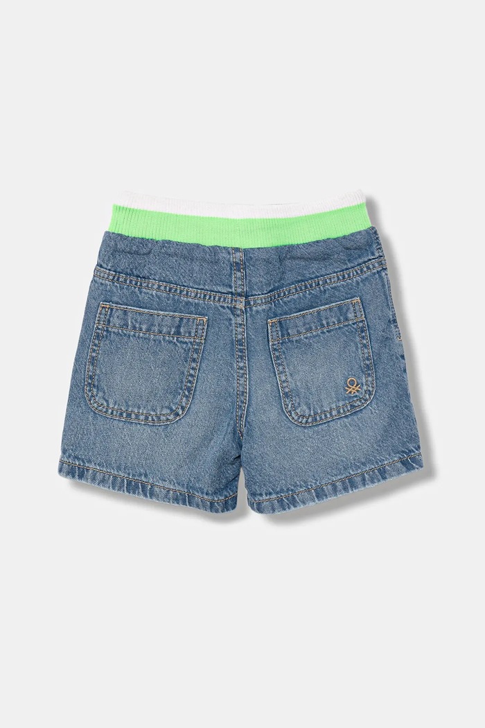 United Colors of Benetton pantaloni scurți din denim pentru copii 4AD7G902Y.P.Seasonal albastru SS25