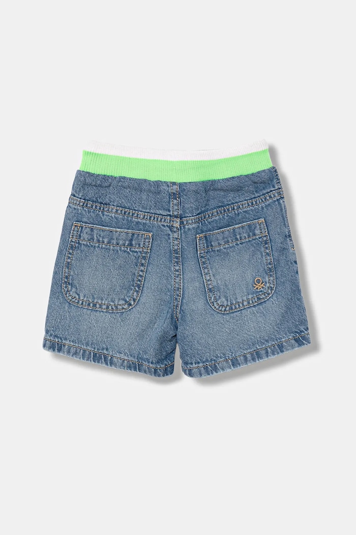 United Colors of Benetton pantaloni scurți din denim pentru copii 4AD7G902Y.P.Seasonal albastru SS25