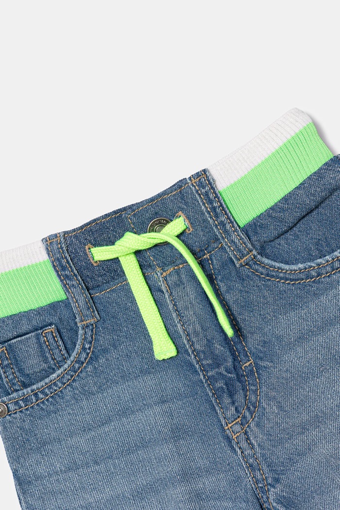 Băieți United Colors of Benetton pantaloni scurți din denim pentru copii 4AD7G902Y.P.Seasonal albastru