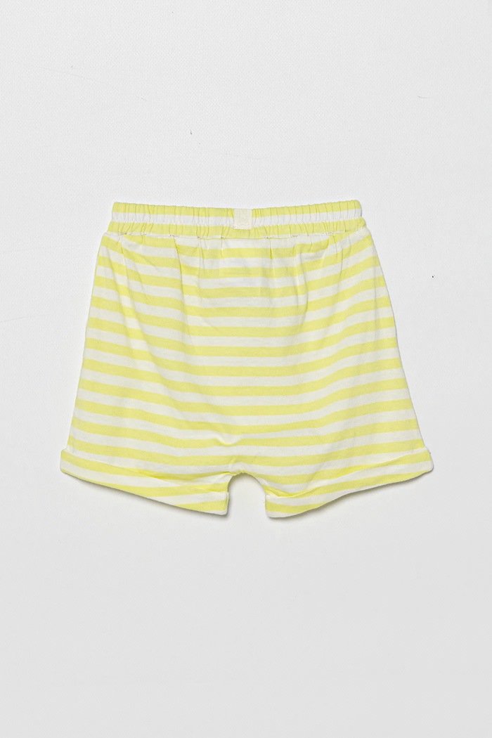 Kratke pamučne hlače za bebe United Colors of Benetton 34LPA900I.W.Seasonal zelena SS25