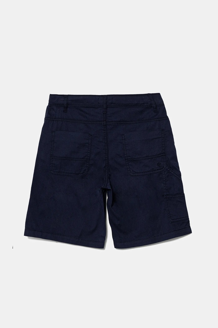 United Colors of Benetton szorty bawełniane dziecięce 47RGC902U.G.Seasonal granatowy SS25