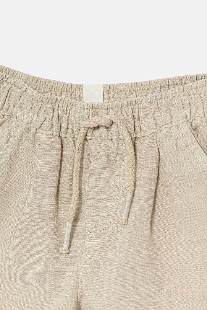 CHLAPEC Dětské šortky s příměsí lnu United Colors of Benetton 41DAA9012.W.Seasonal béžová
