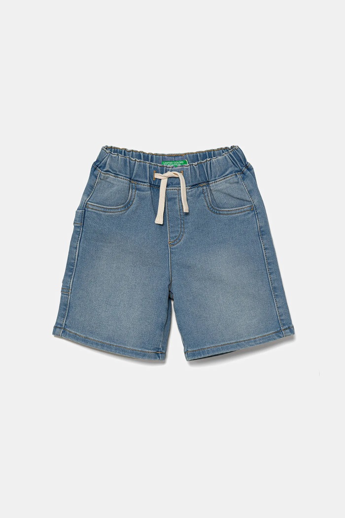 Kojenecké džínové šortky United Colors of Benetton riflovina modrá 44LGG9032.P.Seasonal