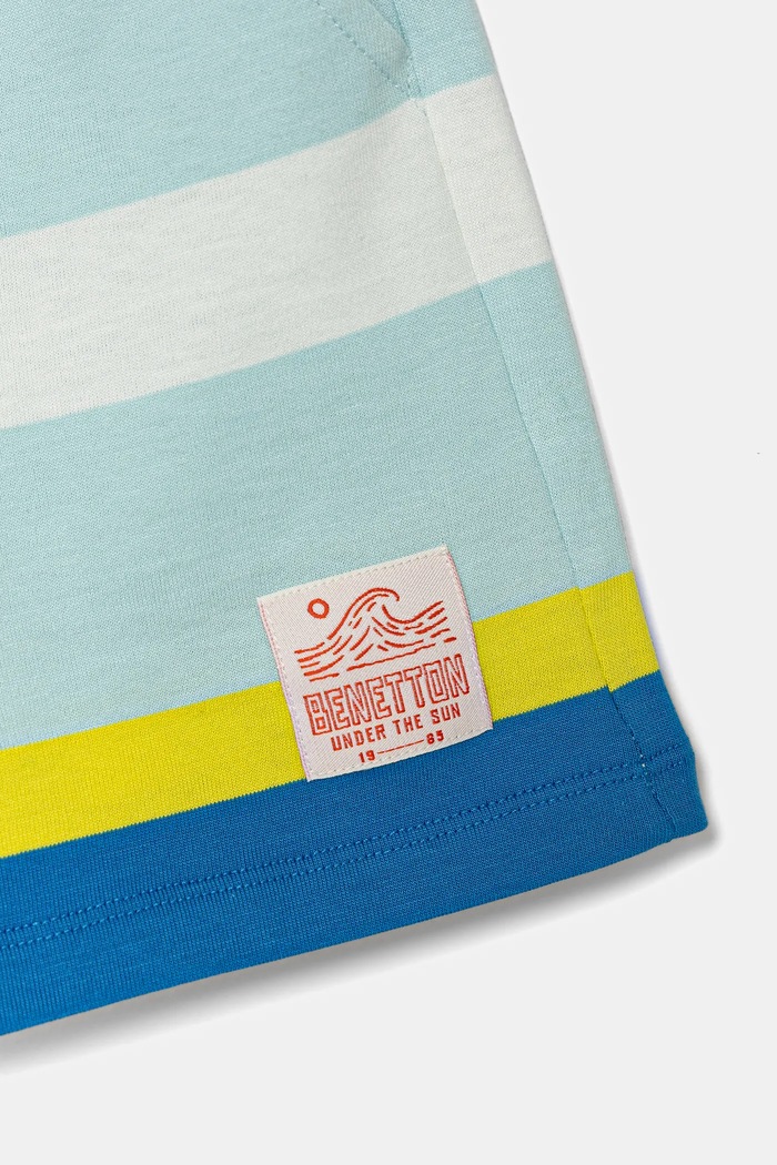 Chłopiec United Colors of Benetton szorty bawełniane dziecięce 3FZMG901U.P.Seasonal niebieski