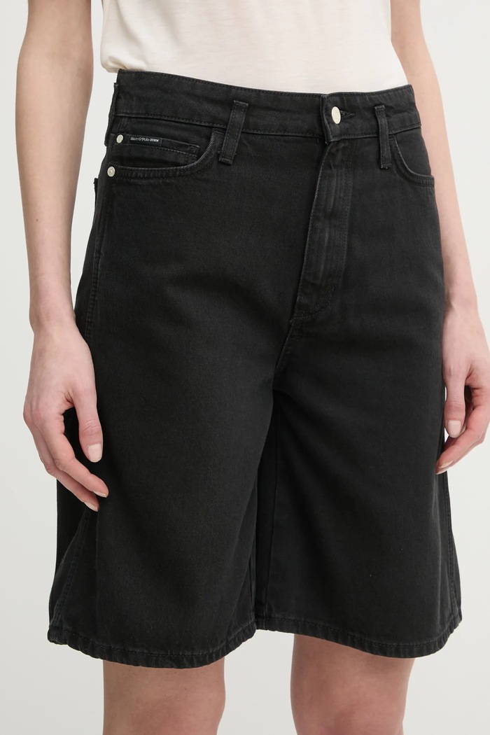 Marc O'Polo szorty jeansowe tkanina czarny 5000006258