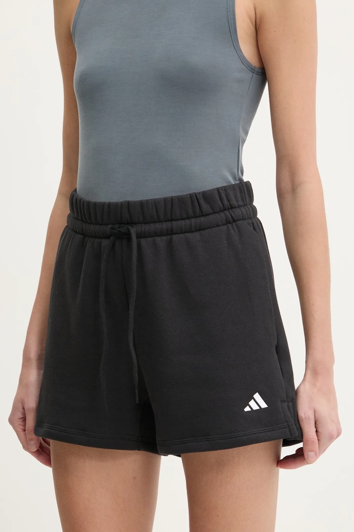 Kratke hlače adidas Essentials pletivo crna JC5925