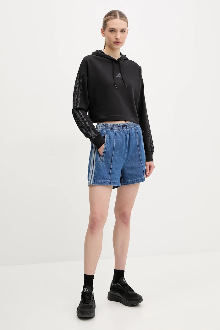 adidas Originals szorty jeansowe Firebird JD2562 niebieski AW25