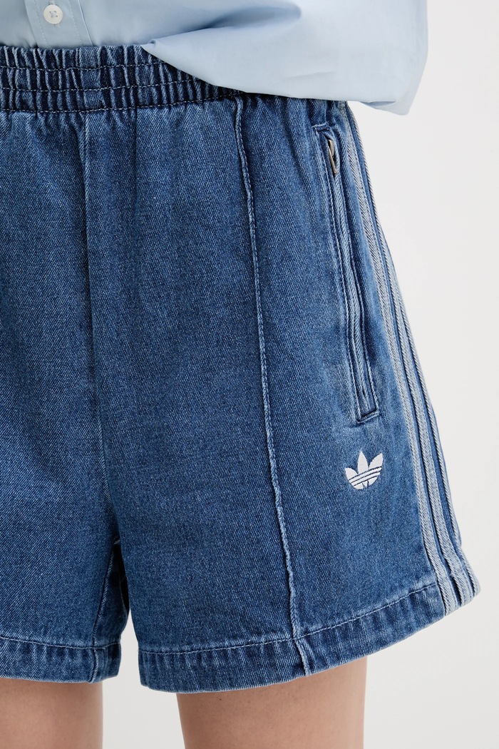 adidas Originals denim shorts Firebird blue JD2562